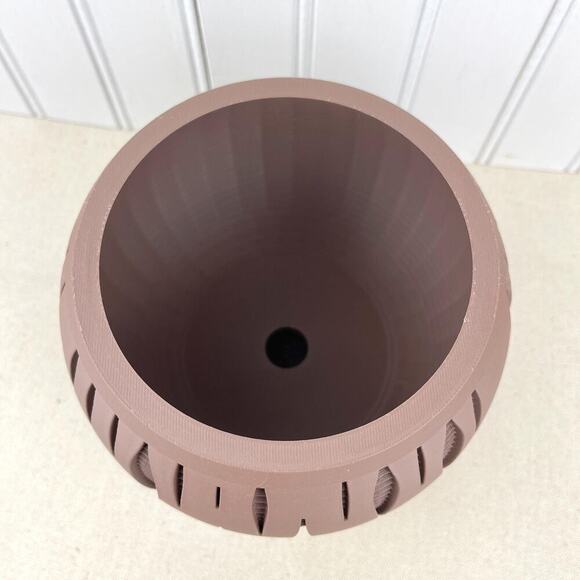 Modern Geometric Planter, Split Planter Pot, Cutout Design, Indoor Flower Pot - Picture 4 of 10